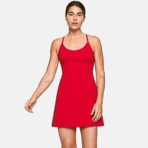 Outdoor Voices Exercise Dress in Red